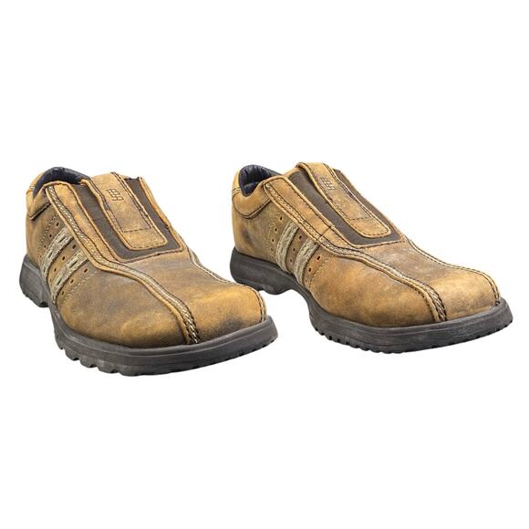 Vintage Y2K Bed Stu Mens Brown Distressed Leather Slip On Sneaker Size US 11 - Picture 5 of 11